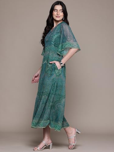 Aarke Ritu Kumar Turquoise Tripti Long Dress