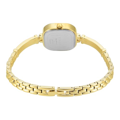 TIMEX Silver-Tone Square Dial Analog Women's Watch - TWEL22900