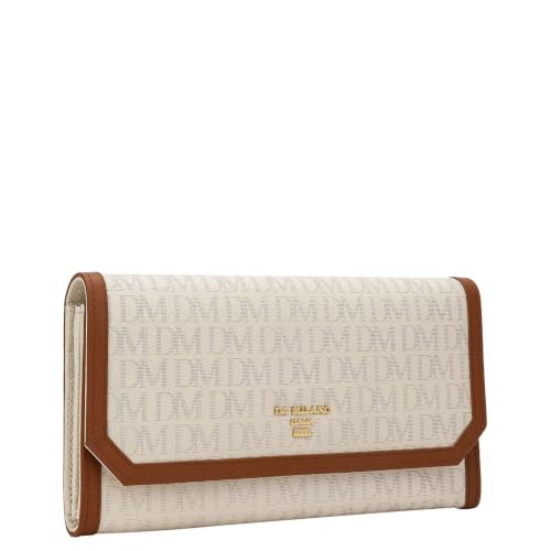 Da Milano Premium Leather Wallet for Women | Multi Compartment Travel Wallet - Marshmallow White