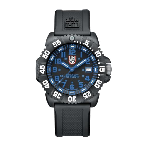 Luminox - Mens Watch - Original Navy Seal 3050 Series 44 mm - X3.CZ59 - Mens Dive Watch - Swiss Quartz - Swiss Made - 200M Water Resistant - Hardened Mineral Crystal - CARBONOX Case - Genuine Rubber S