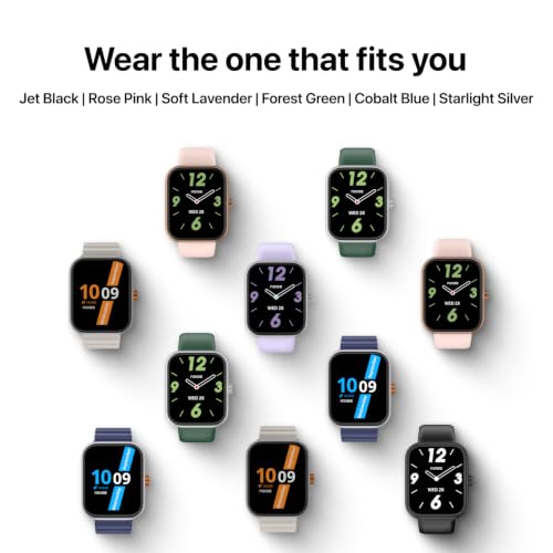 Noise New Launch ColorFit Pulse Air Smartwatch with BT Calling, 1.85" TFT Display, Lightweight 45g Design, Heart Rate & Step Tracking, Multi-Sport Modes, Find My Phone, Water Resistant (Soft Lavender)