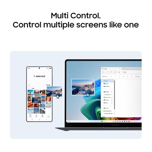 Samsung Galaxy Book6 Pro (Gray, 16GB RAM, 512GB SSD) | Intel Core Ultra 7 (Series 3) | 14" WQXGA+ Dynamic AMOLED 2X | 30Hrs Battery Life | 120 Hz Refresh Rate | Dolby Atmos Stereo Speakers | AI PC