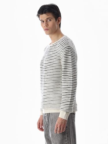 Jack & Jones Men's Regular Fit White Sweater