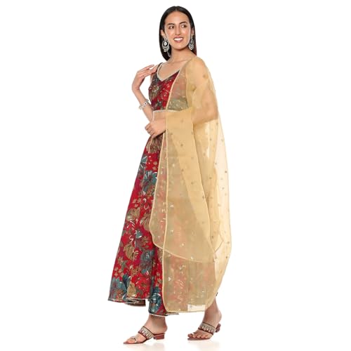 Rangriti Women's Modal Skirt Sets (HVYFSTV20122AW24PNK_Pink_M)
