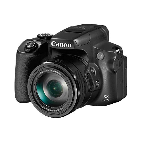 Canon PowerShot SX70 HS Compact Digital Camera, 65x Optical Zoom, Built-in EVF, Wi-Fi Compatible, PSSX70HS