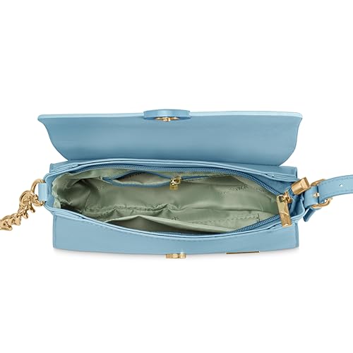 Fastrack Structured Monochrome Sling Bag for Women, Girls and Ladies | with Semi-Chain Strap