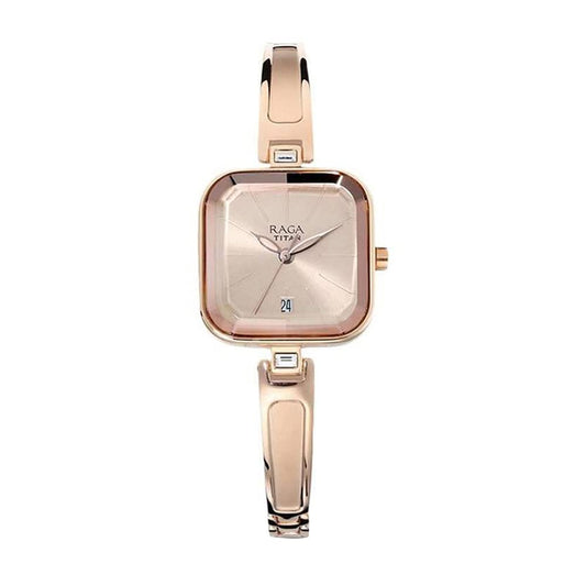 Titan Raga Viva Analog Rose Gold Dial Women's Watch NM2607WM01/NN2607WM01/NP2607WM01