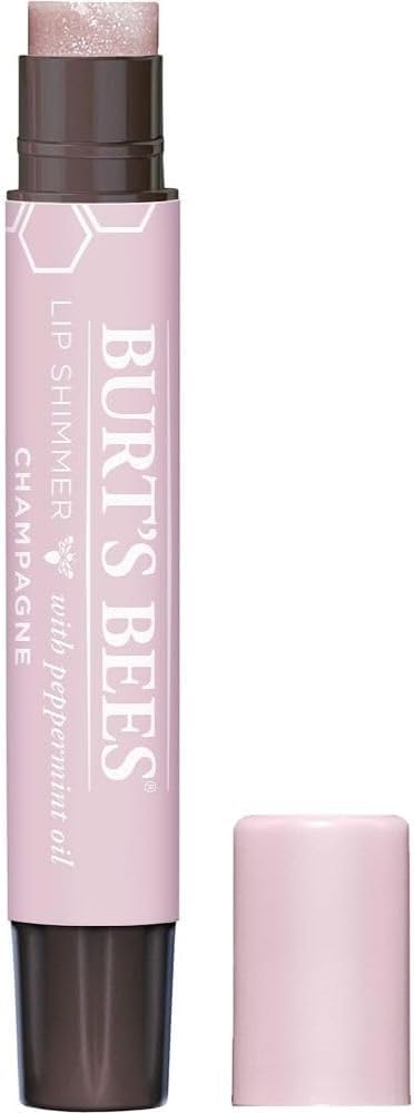 Burt's Bees 100% Natural Moisturizing Lip Shimmer, Champagne, 1 Tube