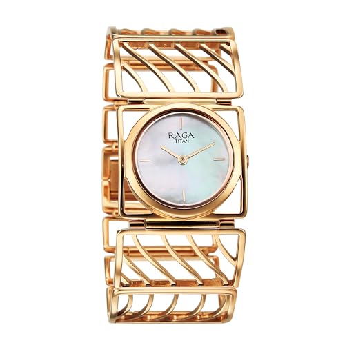Titan Raga Ethereal Quartz White Rectangular Dial Women's Watch | Stainless Steel Strap Material | Watches for Man | Watches for Men Analog - 2769WM01