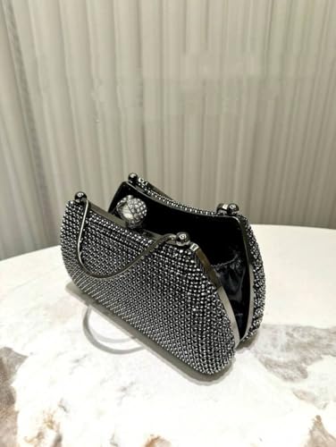 Mastyle® Box Clutch Hand Bag For Women With Diamond Surface Designer