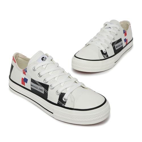 Woodland Women White Sneakers