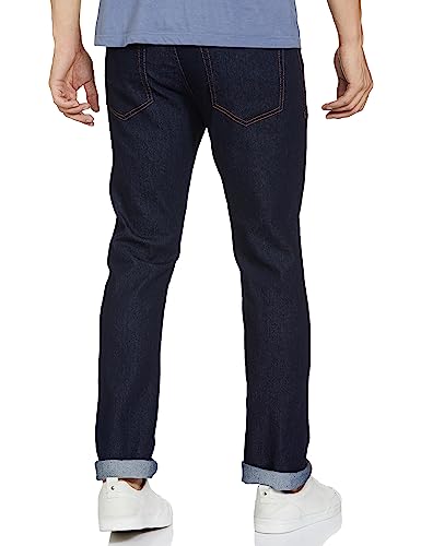 Max Men's Ankle Length Regular Fit Mid Rise Jeans (Royal Blue_34)