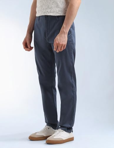 Slash Slim Tapered Fit Mid Rise Trousers