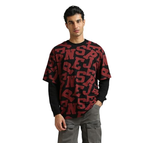 Pepe Jeans Men's Oversized Fit T-Shirt (PM509813_Black