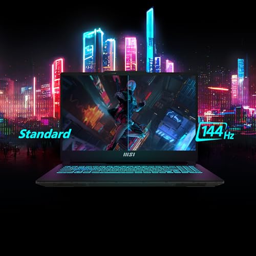 MSI Cyborg 15, Intel 12th Gen. i5-12450H, 40CM FHD 144Hz Gaming Laptop (16GB/512GB NVMe SSD/Windows 11 Home/MSO 2021/NVIDIA GeForce RTX 3050, GDDR6 6GB/Translucent Black/1.9Kg) A12UDX-1468IN