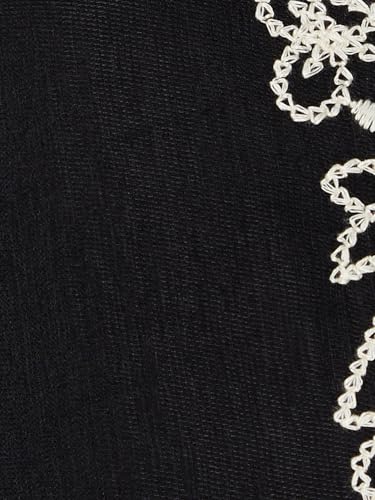 Max Women's Nylon Classic Midi Casual Dress (C24WCLFSEST104_Black