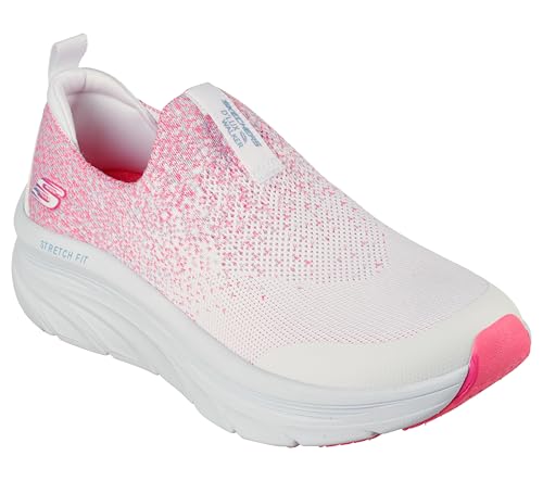 Skechers Womens -Sport D'Lux Walking Shoes -Wrap Party-149814-Wmlt-Us10 White, 7 UK