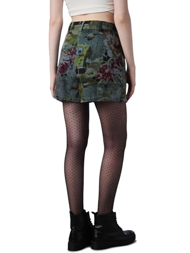 ONLY Women's Abstract Print Wrap High-Rise Multicolor Skorts