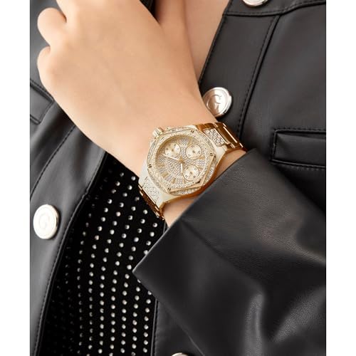 GUESS Analog Champagne Dial Women's Watch-GW0878L2