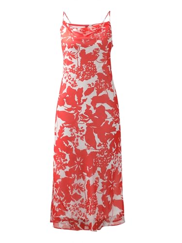VERO MODA Women's Fit and Flare Red Dress