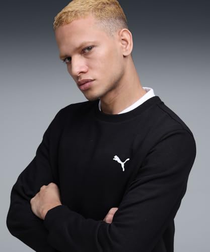 PUMA , Men, ESS ELEVATED Logo Crew Sweat, Black, XL (69078301)