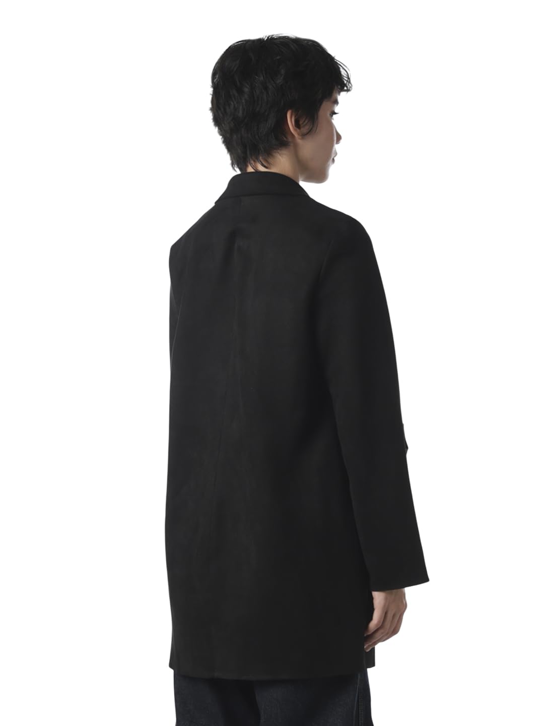 ONLY Women's Solid Regular Fit Black Coat