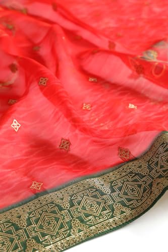 Soch Women's Organza Salwar Suit (OWS5CD21947_Red