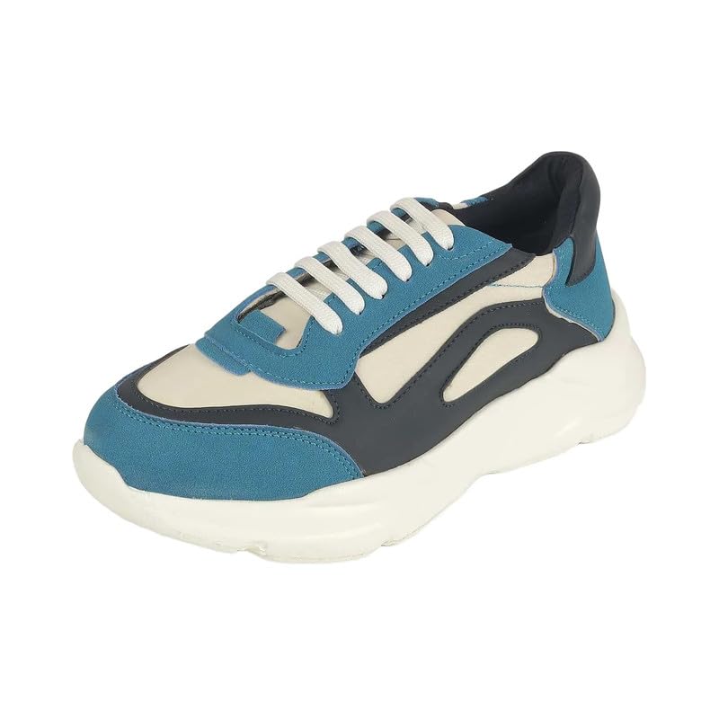 tresmode Balenci Blue Women's Sneakers in Size 7 UK / 40 EU