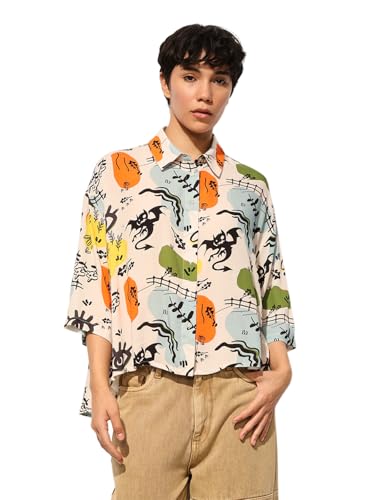 ONLY Women's Loose Fit White Shirt