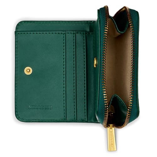 Miraggio Lea Bi-Fold Wallet for Woman with Zip Around Closure |Small Wallet for Women|Gift Items for Women