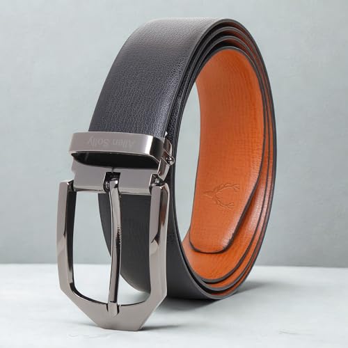 Men Brown Textured Formal Belt