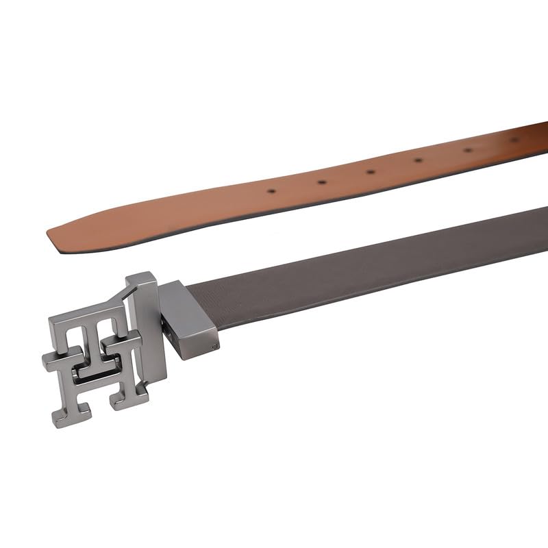 Tommy Hilfiger Men Dunmore Reversible Belt - Brown+Tan, XL 1.10M