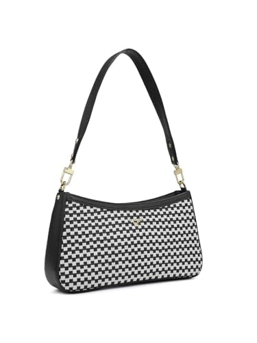 Da Milano Genuine Leather Black Shoulder Bag (00749B) (Small)