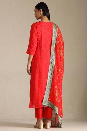 Soch Women's Organza Salwar Suit (OWS5CD21947_Red