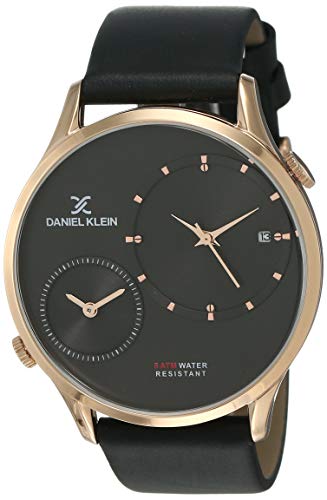 Daniel Klein Analog Gunmetal Dial Men's Watch-DK.1.12327-3