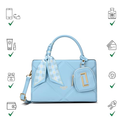 Lavie Luxe Women's Quaro26 Horizontal Small Satchel Bag | Satchel Handbag for Work | Ladies Purse | Stylish Shoulder Bag | Gift for Women