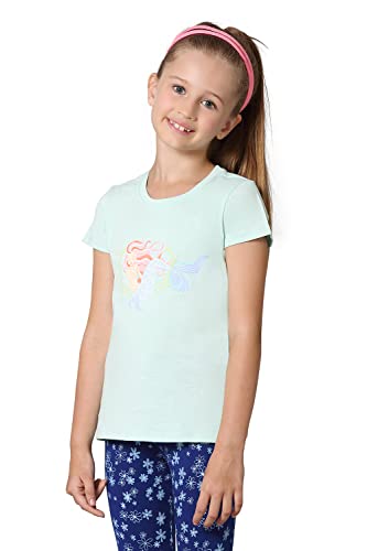 Van Heusen Girls T-Shirt - 100% Cotton - Ultra Soft, Round Neck, Short Sleeve_56405_ICY Morn_11-12 Years