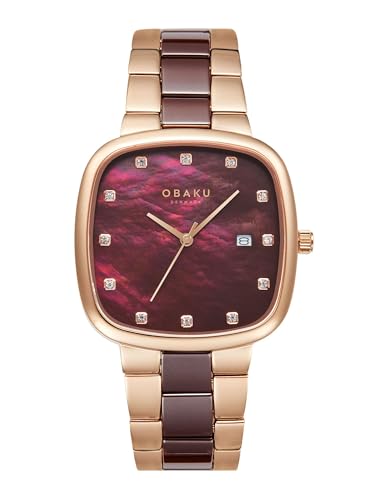 Obaku Analog Brown Dial Women's Watch-V282LDVNCN