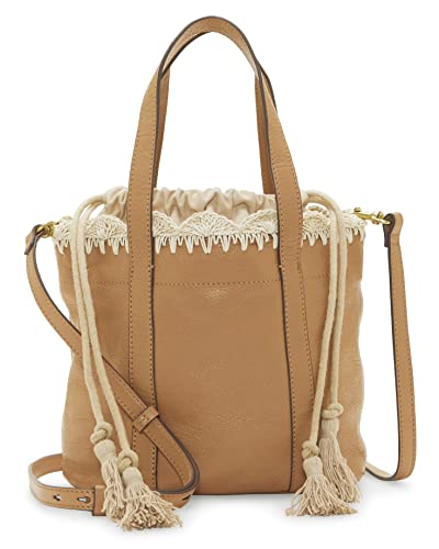 Lucky Brand Toni Leather Satchel, Tan Multi, One Size
