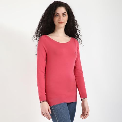 Tommy Hilfiger Womens Red Color Sweater (S)