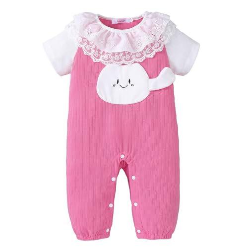 Hopscotch Textured Lace Trim Bodysuit (9-12 Months)