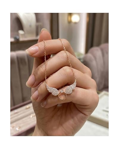 Stylishever Rose Gold Angel Wings | ORIGINAL SILVER 925 | BIRTHDAY | ANNIVERSARY | VALENTINE | GIFT |