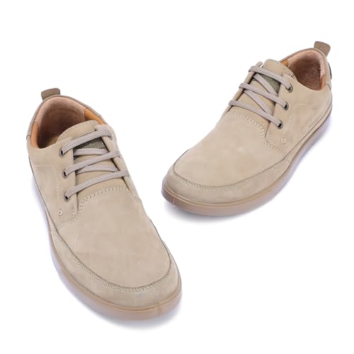 Woodland Men's Khaki Leather Casual Shoes - 9 UK/India (43 EU)