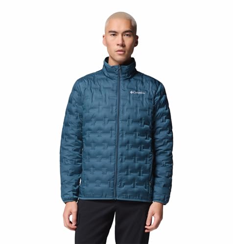 Columbia Men Teal HEAT SEAL Delta Ridge II Down Jacket, M