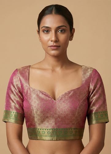 MIMOSA Women’s Magenta Art Silk Saree Woven with Zari Tissue | Kanjivaram Style Saree | Rich Pallu & Tassels | 6.2 Mtrs