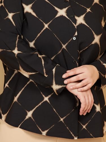 Max Women Printed Shirt (Black_6XL)