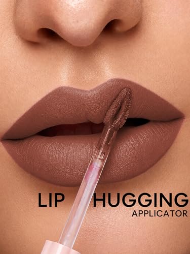 FLiCKA Weightless Impression Liquid Lipstick| Enriched With Vitamin E, Matte Finish, Moisturizing, Creaseless Formula, 07 July, 1.6ml