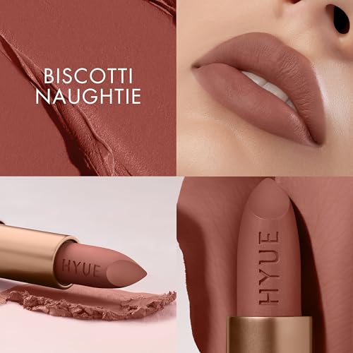 HYUE Velvette Kiss Gift Set | Feather Light & Powder Matte Finish | Long-Wear Intense Color | With Jojoba, Almond & Gooseberry Extracts (Browns)