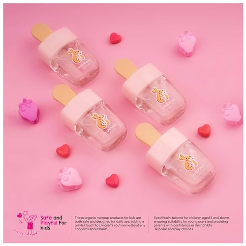 Mishmash Naturals lip Gloss | Safe, Non Toxic & Ayurvedic | Shiny & Glossy Finish | With Goodness of Pomegranate Oil & Shea Butter | Nourishing Formula | for Kids, Preteens & Girls | Ages 3-14 | 12ml