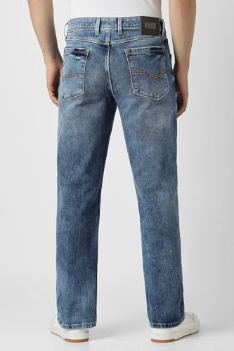 Van Heusen Men's Regular Jeans (VXDNCRTFK93349_Blue